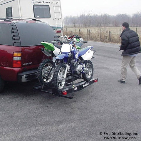 Double Motorcycle Carrier with Ramp