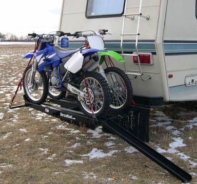 Double Motorcycle Carrier with Ramp