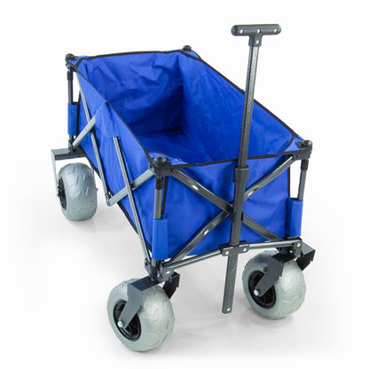 Folding Beach Wagon with Balloon Tires