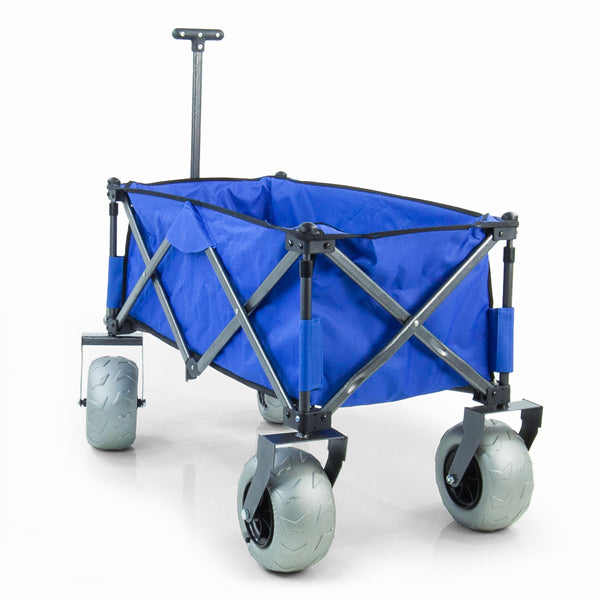 Folding Beach Wagon with Balloon Tires