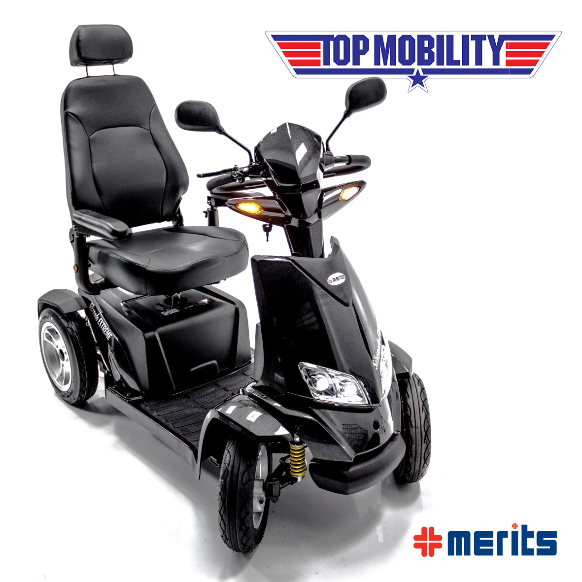 Merits® Silverado Extreme-S941L-4-Wheel Heavy Duty Mobility Scooter