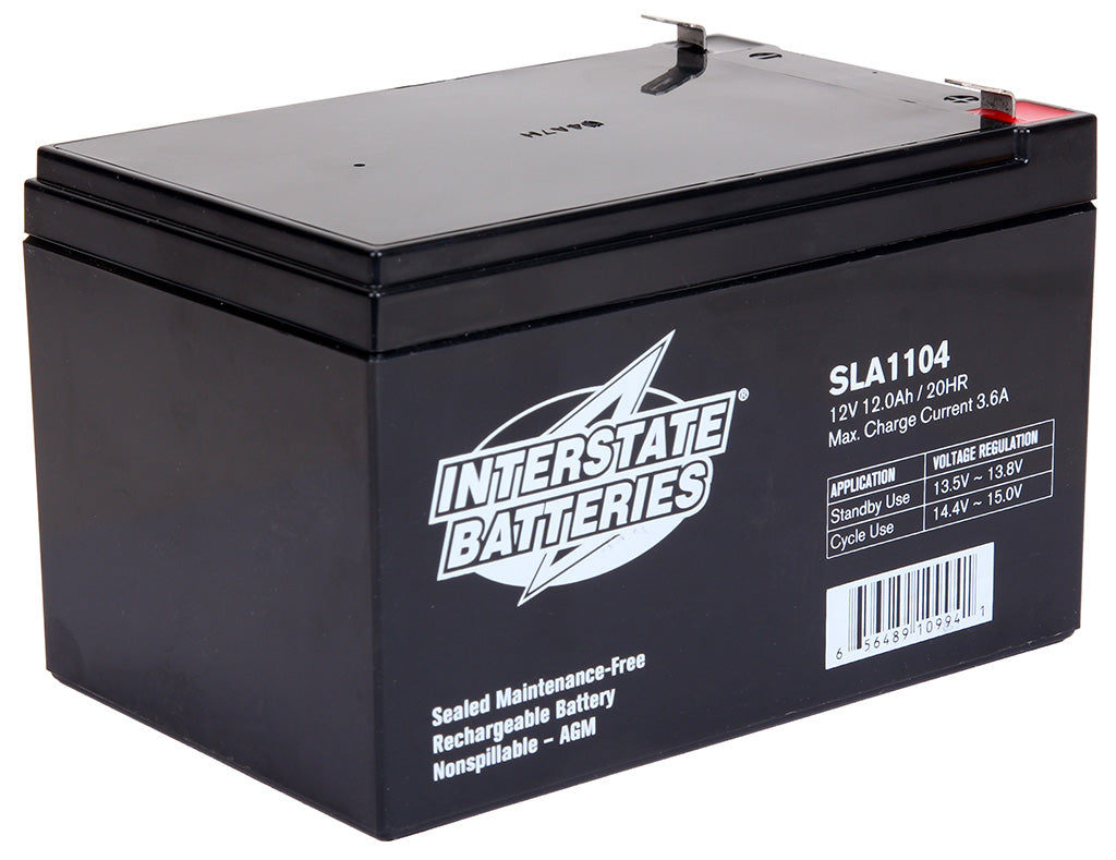 12V 12AH SLA1104 Battery (2 Required for Scooters and Power Wheelchairs)