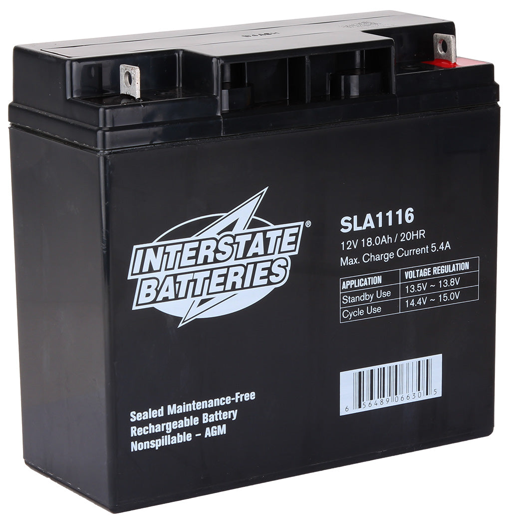 12V 18AH SLA Battery (2 Required for Scooters and Power Wheelchairs)