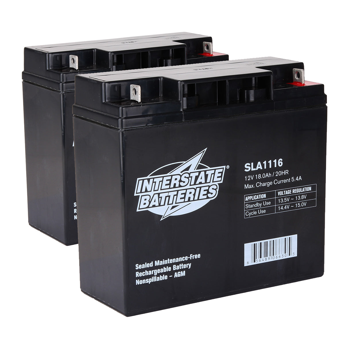 12V 18AH SLA Battery (2 Required for Scooters and Power Wheelchairs)