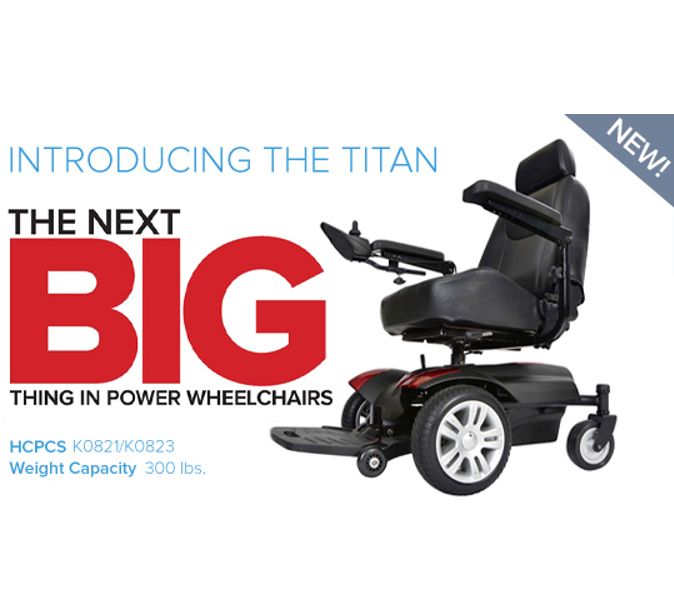 Titan AXS Mid-Wheel Drive Powerchair