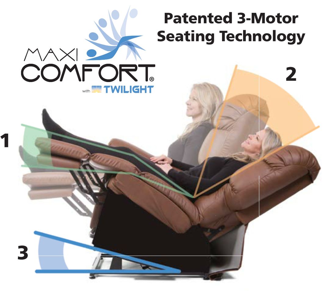 Golden Cloud PR-515 with MaxiComfort and Twilight Power Lift Chair Recliner