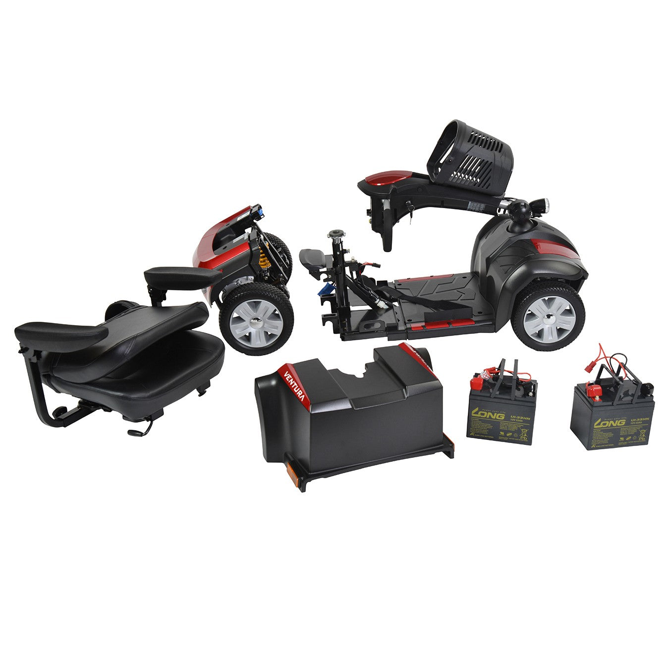 Drive® Ventura DLX-320CS-3-Wheel Power Mid-Size Mobility Scooter