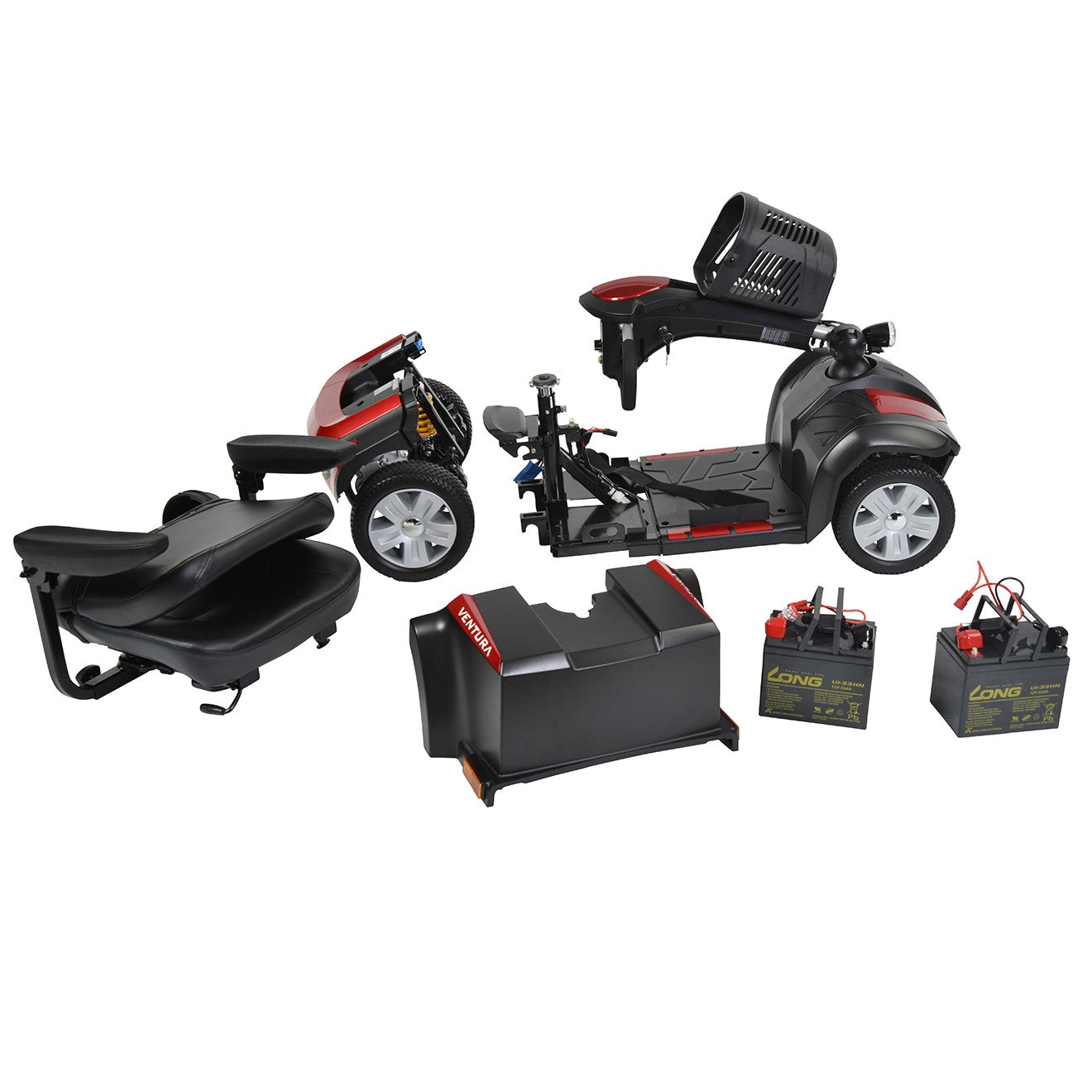 Drive® Ventura DLX-420CS- 4-Wheel Power Mid-Size Mobility Scooter